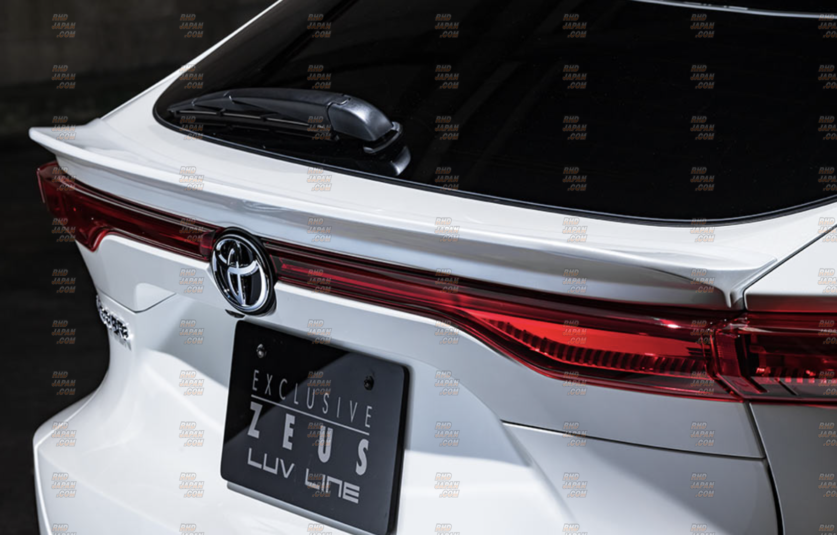 M'z Speed LUV Line Exclusive Zeus Rear Gate Spoiler ABS Unpainted - Harrier AXUH80 MXUA80